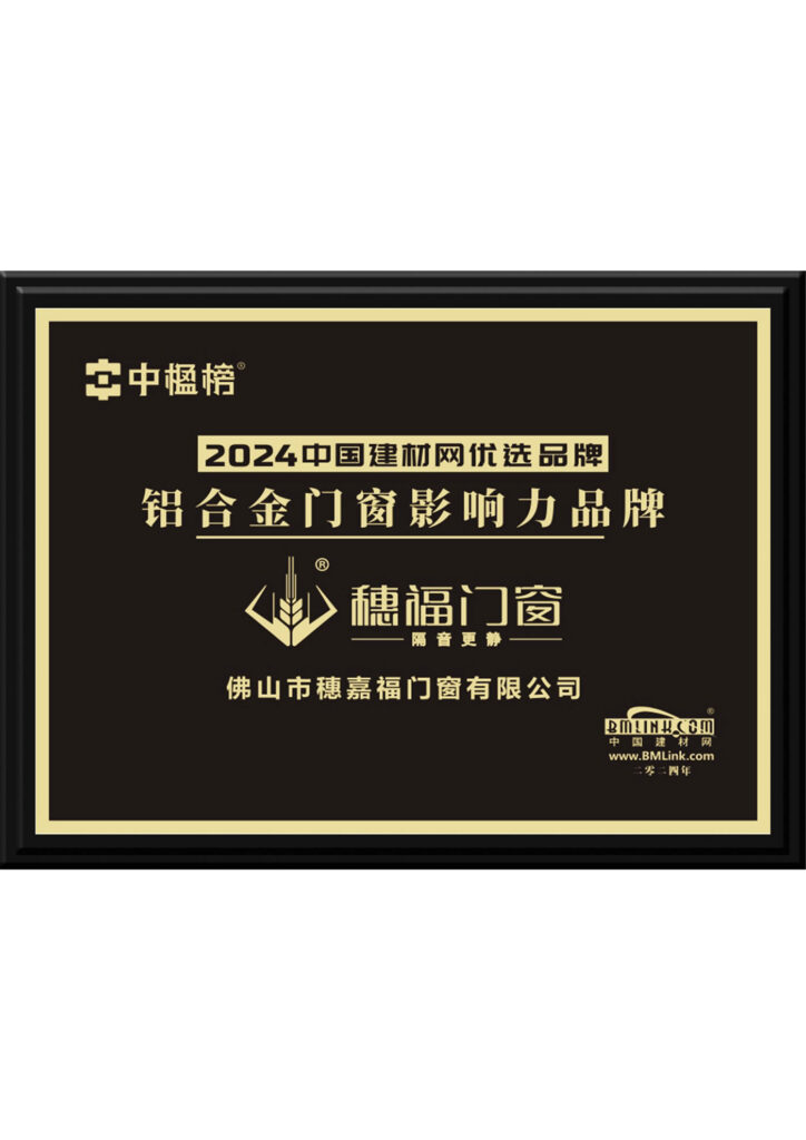 2024 China Building Materials Network Selected Brands Aluminum Alloy Doors and Windows Influential Brands