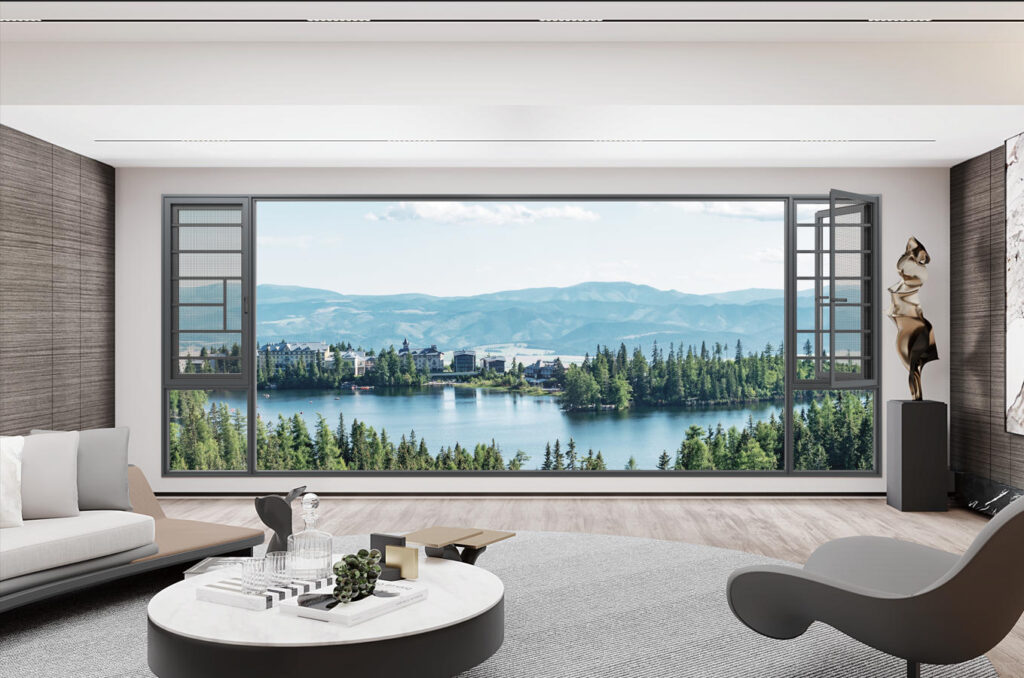 125 Series Thermal Break Window with Integrated Screen