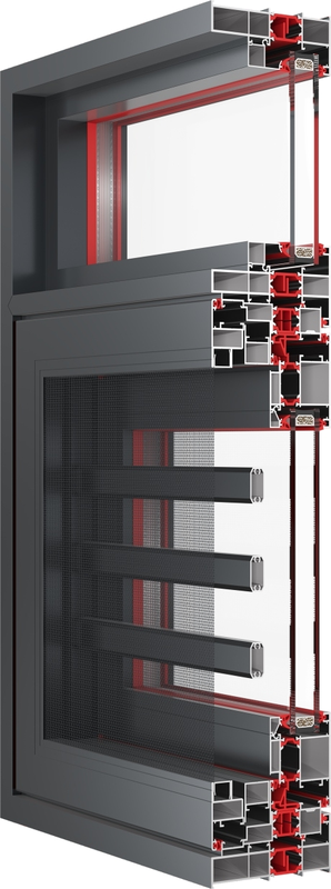 Aluminum Outward Window Hidden Drainage